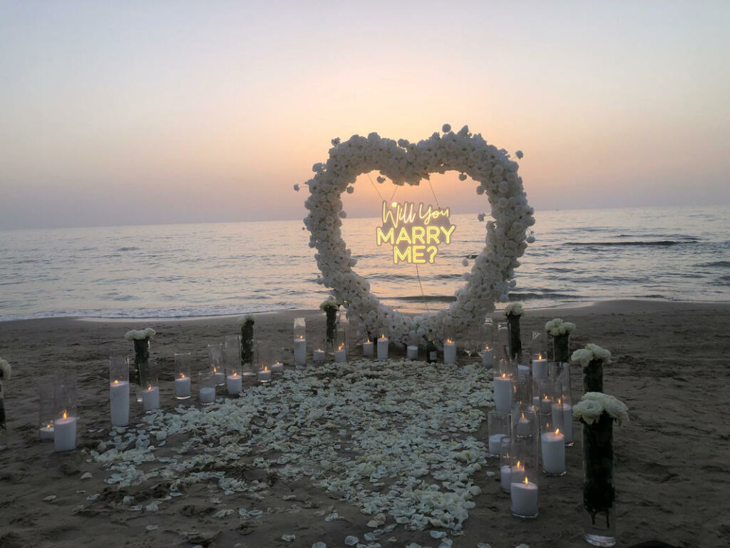 הצעת נישואין בחוף הים בנתניה