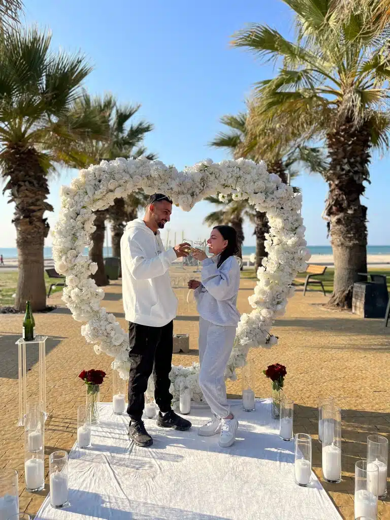 הצעת נישואין בחוף הדקלים באשדוד