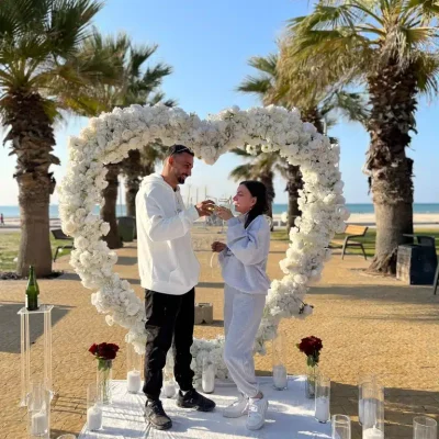 הצעת נישואין בחוף הדקלים באשדוד